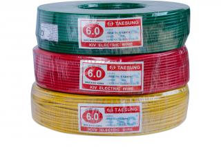 Dây điện đơn mềm Taesung (KVI) 1x6