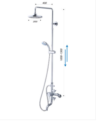 Bộ Vòi Sen Đứng Nóng Lạnh - S488C