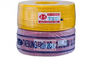 Dây Điện đôi mềm Taesung (VTCFK) 2x2.5
