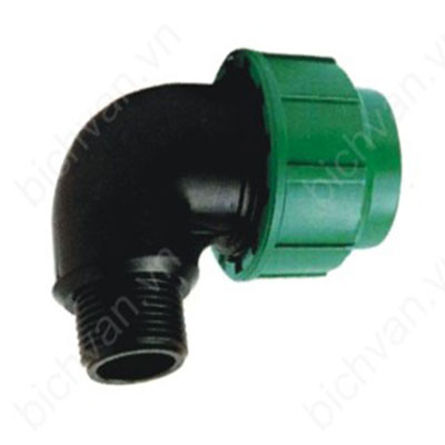 Nối góc ren ngoài PE phun